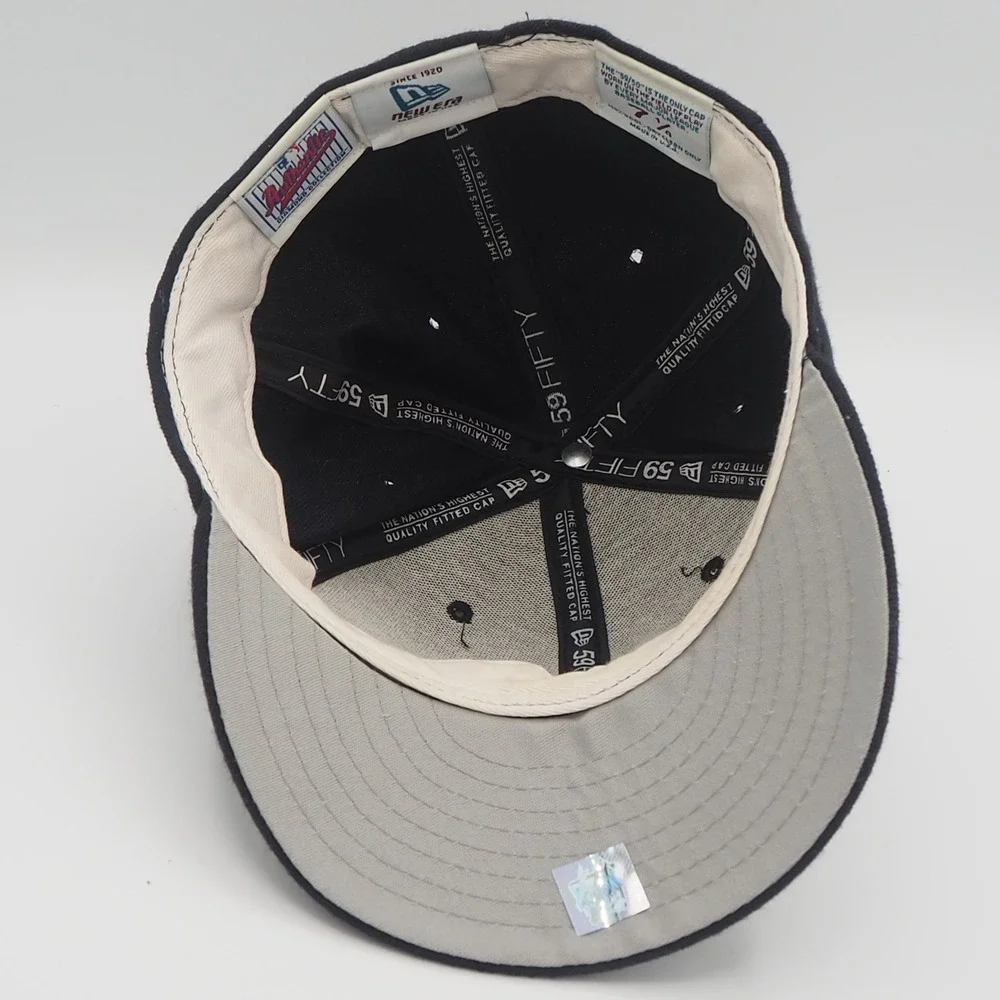 NY Yankees 1998 World Series Patch Hat New Era 59Fifty Fitted Wool Cap 7 1/4